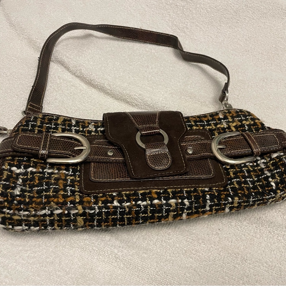 Chic Brown Tweed Women's Bag